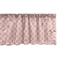 thumbnail image 1 of Ambesonne Pink Polka Dots Window Valance, Spots Plain, 42" x 18", Pale Pink and Rose, 1 of 3