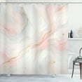 thumbnail image 1 of Ambesonne Pink Shower Curtain, Art Marble Print Dreamy Lines, 69"Wx75"L, Blush Pale Cadet Blue, 1 of 4