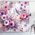 thumbnail image 1 of Ambesonne Pink Shower Curtain, Fantasy Wildflowers Garden, 69"Wx84"L, Blue Violet Ceil Blue, 1 of 4