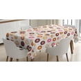 thumbnail image 1 of Ambesonne Pink Tablecloth Rectangular Table Cover, Colorful Yummy Donuts, 60"x90", Pink Brown, 1 of 3