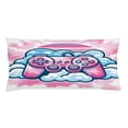 thumbnail image 1 of Ambesonne Pink Throw Pillow Cushion Cover, Girly Gamer Concept Controller, 36" X 16", Purple Pale Blue, 1 of 2