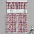thumbnail image 1 of Ambesonne Pink Valance & Curtain, Vintage Letters Watercolor, 55"x45", Pale Pink Black, 1 of 6