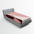 thumbnail image 1 of Ambesonne Pink White Fitted Sheet, Bride Wedding Dress, Twin Size, Pale Pink and White, 1 of 3