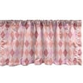 thumbnail image 1 of Ambesonne Pink Window Valance, Harlequin Diamond Pattern, 54" X 12", Multicolor, 1 of 3