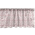 thumbnail image 1 of Ambesonne Pink Window Valance, Vintage Triangles, 42" x 18", Pink and White, 1 of 3