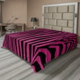 thumbnail image 1 of Ambesonne Pink Zebra Flat Sheet, Animal Boho, California King, Hot Pink Black, 1 of 1