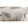 thumbnail image 1 of Ambesonne Pink and Green Tablecloth Rectangular Table Cover, Aquarelle Blossoms, 52"x70", Pale Pink and Pale Green, 1 of 4