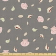thumbnail image 1 of Ambesonne Pink and Grey Fabric by the Yard Upholstery, Nautical Sea Shells, 1 Yard, Dimgray and Blush, 1 of 5