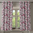 thumbnail image 1 of Ambesonne Pink and Grey Grommet Curtain, Retro Circle Dots, 50" x 63", Grey Pink Black, 1 of 6