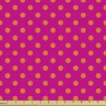 thumbnail image 1 of Ambesonne Pink and Orange Fabric by the Yard Upholstery, Polka Dots Design, 3 Yards, Pink and Orange, 1 of 4