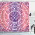 thumbnail image 1 of Ambesonne Pink and Purple Shower Curtain, Mandala, 69"Wx84"L, Violet Ruby, 1 of 5