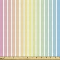 thumbnail image 1 of Ambesonne Pinstripe Fabric by the Yard Upholstery, Blended Soft Pastel Color, 3 Yards, Multicolor, 1 of 4