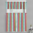 thumbnail image 1 of Ambesonne Pinstripe Valance & Curtain, Torn Paper Effect Style, 55"x30", Multicolor, 1 of 1