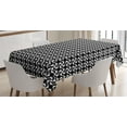thumbnail image 1 of Ambesonne Pinwheel Tablecloth Rectangular Table Cover, Black and White Tile, 60"x84", Black and White, 1 of 4