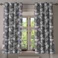thumbnail image 1 of Ambesonne Pirates Grommet Curtain, Greyscale Skulls Doodle, 50" x 54", Grey Pale Grey, 1 of 6