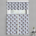 thumbnail image 1 of Ambesonne Pirates Valance & Curtain, Jolly Roger on Stripes, 55"x45", Multicolor, 1 of 6