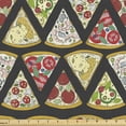 thumbnail image 1 of Ambesonne Pizza Fabric by the Yard Upholstery, Italian Kitchen Pepperoni, 10 Yards, Charcoal Grey Multicolor, 1 of 5