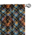 thumbnail image 1 of Ambesonne Plaid Curtains, Modern Geometric Tartan, Pair of 28"x95", Multicolor, 1 of 5