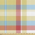 thumbnail image 1 of Ambesonne Plaid Fabric by the Yard Upholstery, Colorful Shapes with Lines, 1 Yard, Multicolor, 1 of 4