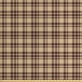 thumbnail image 1 of Ambesonne Plaid Fabric by the Yard Upholstery, Old Fashioned Tartan, 2 Yards, Tan Brown, 1 of 4