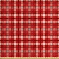 thumbnail image 1 of Ambesonne Plaid Fabric by the Yard Upholstery, Vintage Tartan Motif, 5 Yards, Vermilion White, 1 of 4