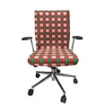 thumbnail image 1 of Ambesonne Plaid Office Chair Cover Stretchable High Back, Christmas Colors Squares Art, Hunter Green and Dark Pink, 1 of 1