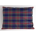 thumbnail image 1 of Ambesonne Plaid Pillow Sham, Scottish Country Style, 36" X 20", Indigo Purple, 1 of 2