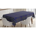 thumbnail image 1 of Ambesonne Plaid Tablecloth Rectangular Table Cover, Ornate Vivid Scottish, 60"x90", Multicolor, 1 of 4