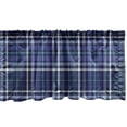thumbnail image 1 of Ambesonne Plaid Window Valance, Classic Crossing Lines, 54" X 12", Dark Lavender Indigo, 1 of 3