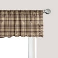 thumbnail image 1 of Ambesonne Plaid Window Valance, Old Fashioned Tartan, 54" X 12", Tan Brown, 1 of 3