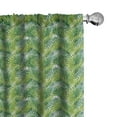 thumbnail image 1 of Ambesonne Plant Curtains, Colorful Illustration Natural, Pair of 28"x95", Fern Green Lime Green, 1 of 5