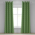 thumbnail image 1 of Ambesonne Plant Grommet Curtain, Colorful Illustration Natural, 50" x 84", Fern Green Lime Green, 1 of 6