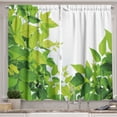 thumbnail image 1 of Ambesonne Plant Kitchen Curtains, Birth of Nature, 55"x39", Apple Green, 1 of 2