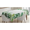 thumbnail image 1 of Ambesonne Plant Tablecloth Rectangular Table Cover, Jungle Themed Picture, 60"x90", Fern Green, 1 of 4