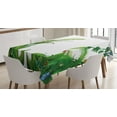 thumbnail image 1 of Ambesonne Plant Tablecloth Rectangular Table Cover, Tropical Plants Exotic, 60"x84", Green Multicolor, 1 of 4