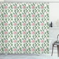 thumbnail image 1 of Ambesonne Plant Watercolor Shower Curtain, Cactus and Flowers, 69"Wx75"L, Reseda Green Pale Pink, 1 of 1