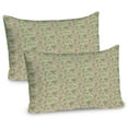 thumbnail image 1 of Ambesonne Plants Pillow Sham 2 Pack, Cactus Succulent Ivy Tree, 30"x20", Sepia Green, 1 of 3