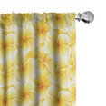 thumbnail image 1 of Ambesonne Plumeria Curtains, Exotic Summer Macro Flower, Pair of 28"x63", Mustard Earth Yellow, 1 of 4