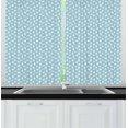 thumbnail image 1 of Ambesonne Polar Bear Kitchen Curtains, Artic Animal Layout, 55"x39", Pale Blue White Black, 1 of 2