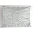 thumbnail image 1 of Ambesonne Polar Bear Pillow Sham, Arctic Animal Crowd, 36" X 20", Black and White, 1 of 2