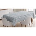 thumbnail image 1 of Ambesonne Polar Bear Tablecloth Rectangular Table Cover, Xmas Animal Wreaths, 60"x90", Multicolor, 1 of 4