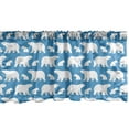 thumbnail image 1 of Ambesonne Polar Bear Window Valance, Cold Lands Mammals, 54" X 18", Pale Blue White, 1 of 5