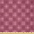thumbnail image 1 of Ambesonne Polka Dot Fabric by the Yard Microfiber, Vintage Abstract Circles, 3 Yards, Dried Rose Blush and Purple, 1 of 2