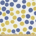 thumbnail image 1 of Ambesonne Polka Dot Fabric by the Yard Upholstery, Colorful Rounds Pattern, 10 Yards, Pale Orange Dark Violet, 1 of 5