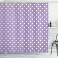 thumbnail image 1 of Ambesonne Polka Dot Shower Curtain, Classic Old Round Forms, 69"Wx84"L, Pale Lilac, 1 of 4