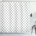 thumbnail image 1 of Ambesonne Polka Dot Shower Curtain, Rounds Retro Design Art, 69"Wx70"L, Pale Grey, 1 of 4