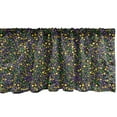thumbnail image 1 of Ambesonne Polka Dot Window Valance, Colorful Continuous Spots Theme, Curtain Valance for Kitchen Bedroom Decor with Rod Pocket, 54" X 18", Violet Green Yellow, 1 of 2