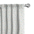 thumbnail image 1 of Ambesonne Polka Dots Window Curtains, Abstract Little Rounds, Each 28" W x 95" L, Teal Dark Salmon and Mustard, 1 of 4