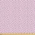 thumbnail image 1 of Ambesonne Polka Dots Fabric by the Yard Upholstery, Monochrome Circles Stain, 5 Yards, Soft Pink and Mauve Taupe, 1 of 5