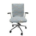 thumbnail image 1 of Ambesonne Polka Dots Office Chair Cover Stretchable High Back, Little Titmouse Birds, Blue Grey and Dust, 1 of 1